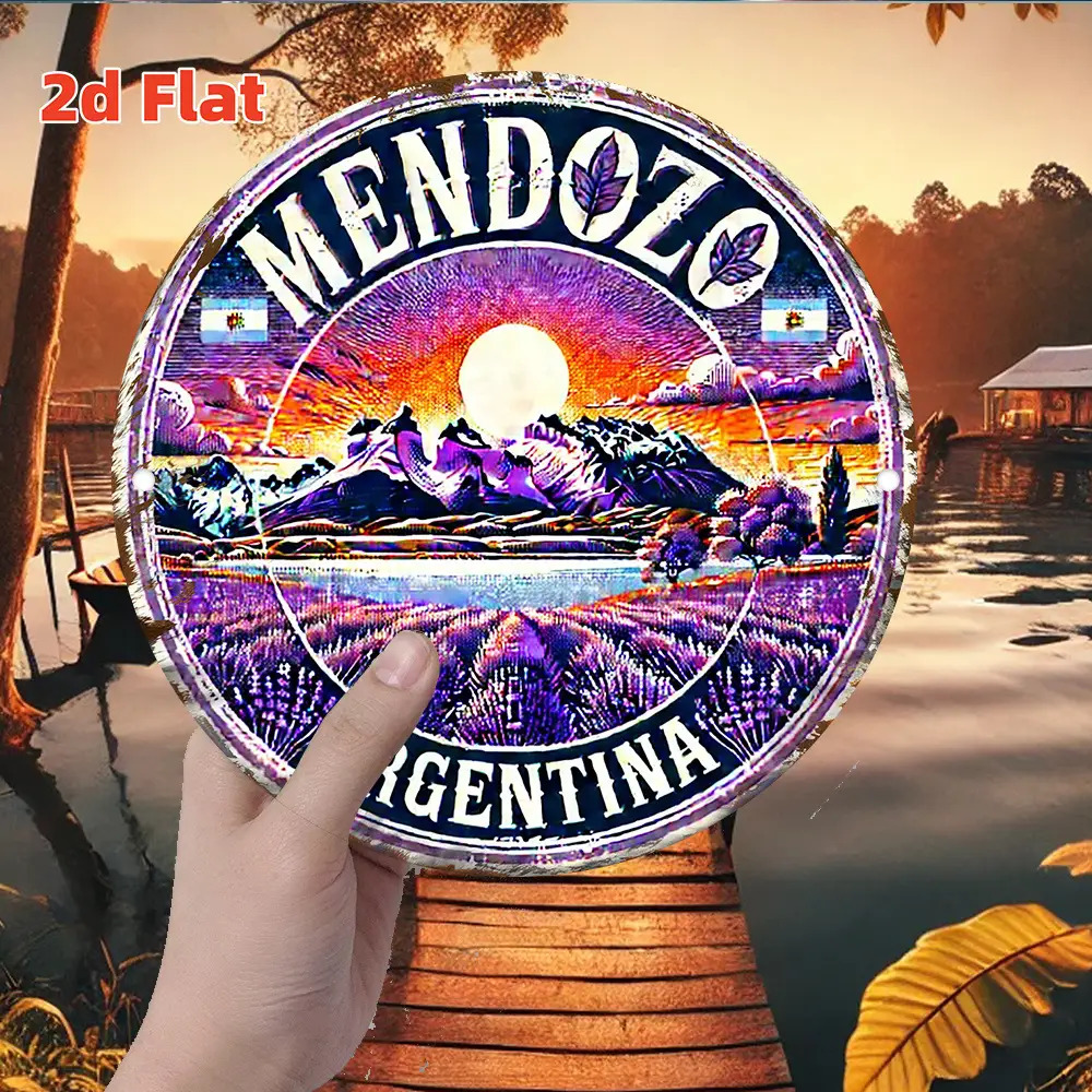 Vintage Collectible Plates - 2D 플랫, 2D 플랫 레트로 멘도사
