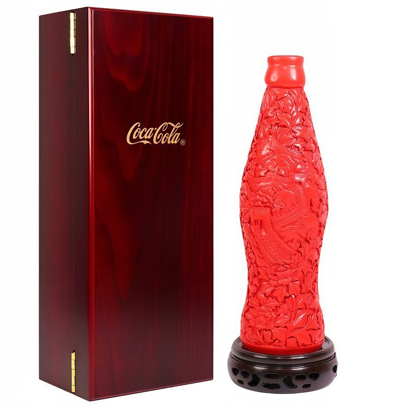 콜라 빈티지 조각 래커 병, 만리장성 푸 캐릭터 패턴, - Vintage Collectible Bottles 리뷰 및 가격