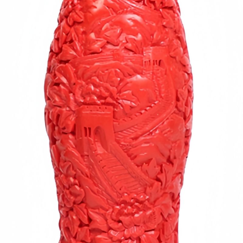 콜라 빈티지 조각 래커 병, 만리장성 푸 캐릭터 패턴, - Vintage Collectible Bottles 리뷰 및 가격