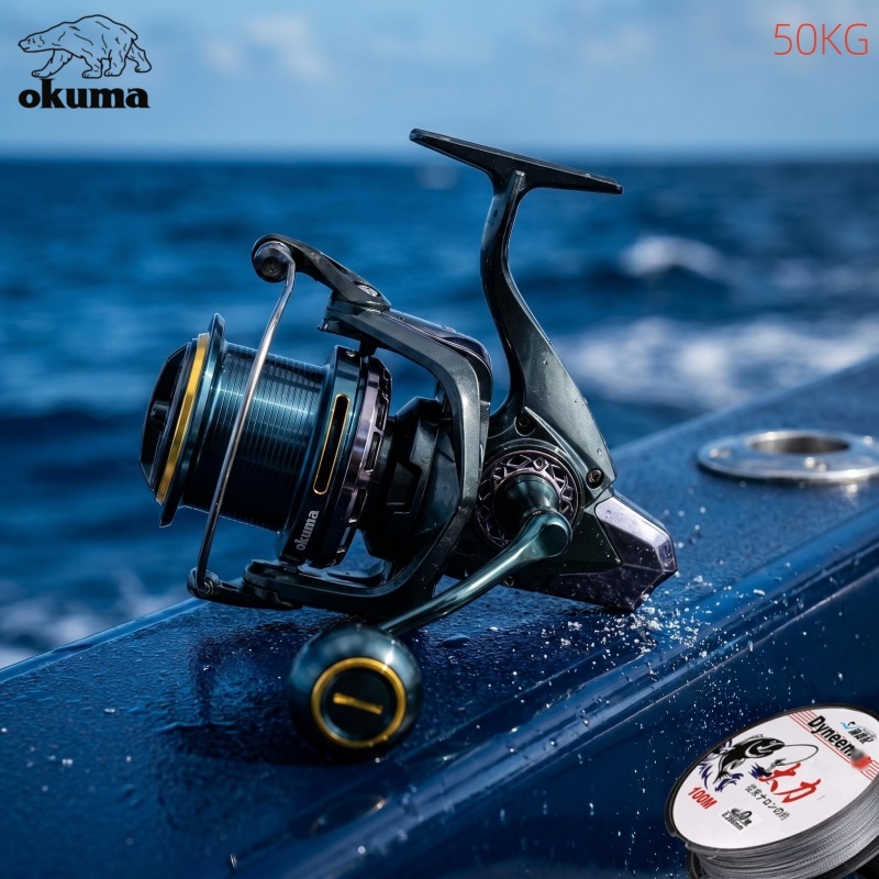 OKUMA 해상 낚시용 풀 메탈 스피닝 릴, 9000- - Developing Tank Reel 리뷰 및 가격